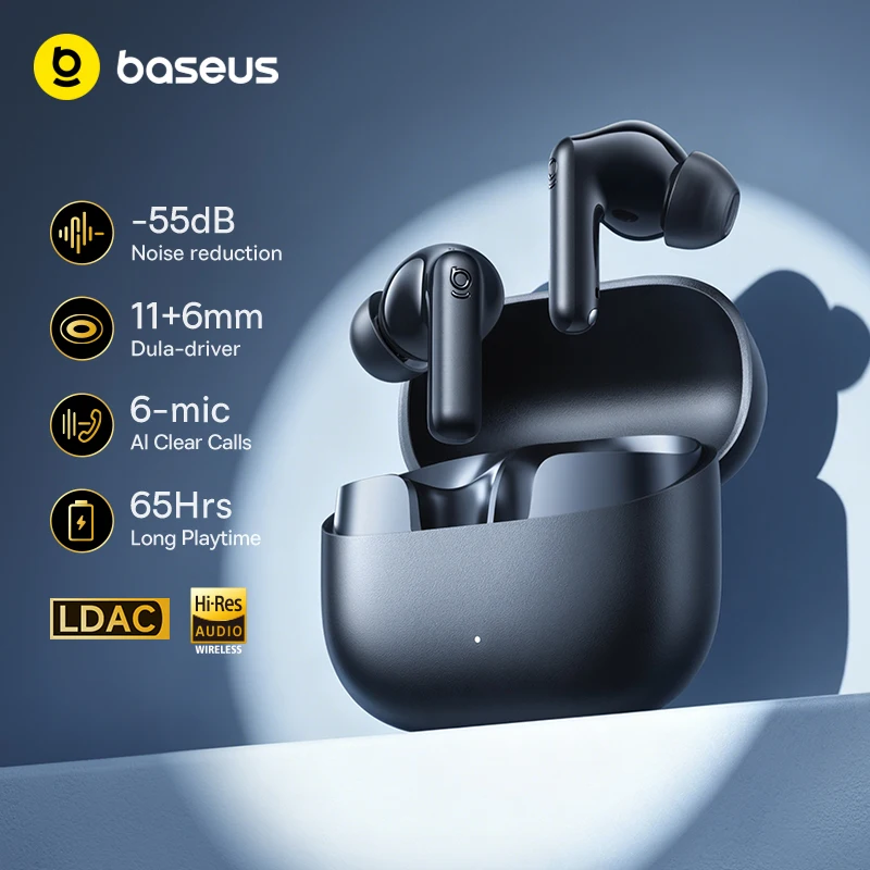 אוזניות אלחוטיות Baseus Bass EP10 Ultra עם סינון רעשים