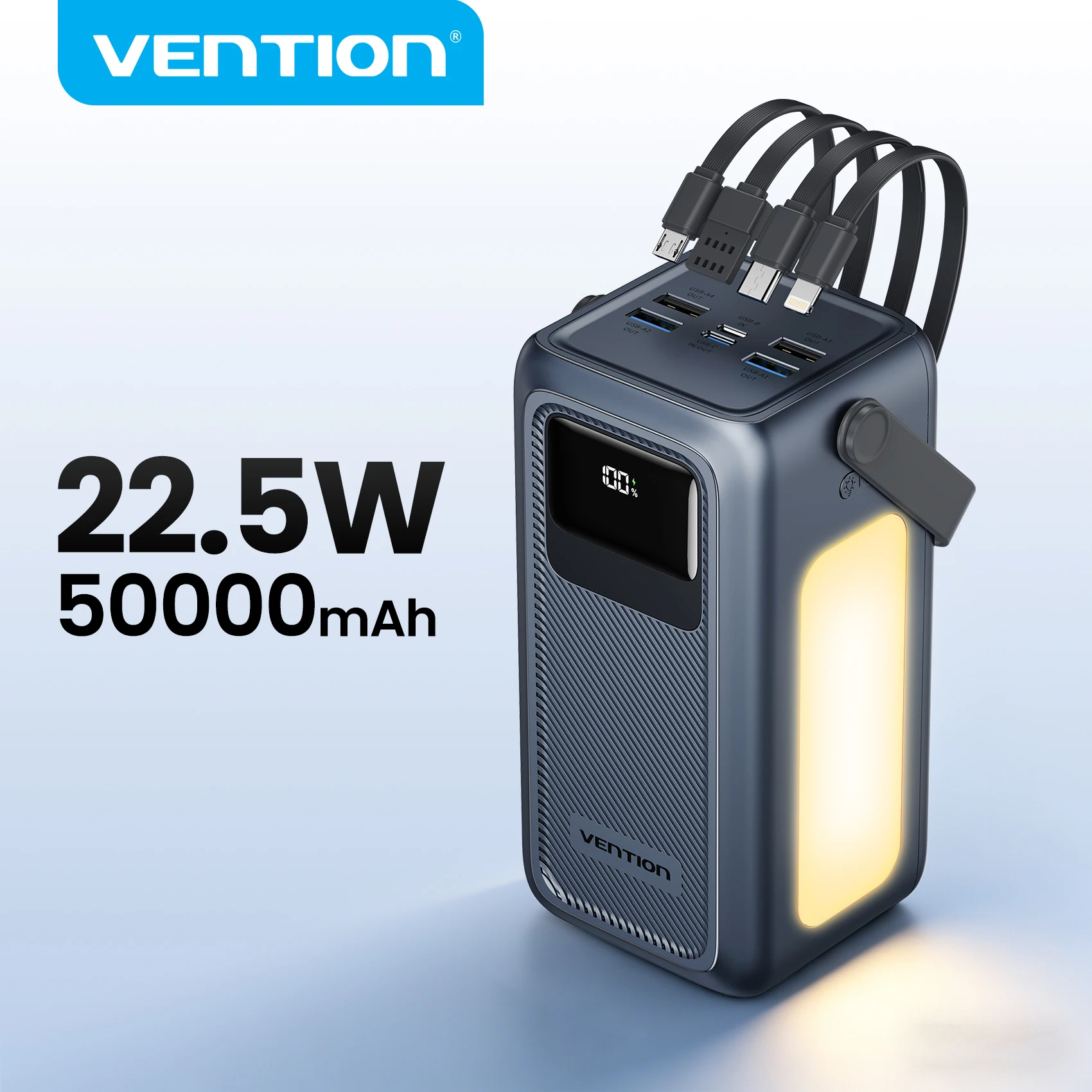 תחנת כוח ניידת 50000mAh Vention 22.5W