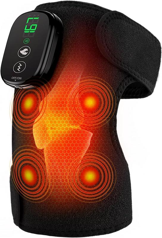 מסאז'ר ברך אלחוטי עם חימום ורעידות, סוללת 5000mAh