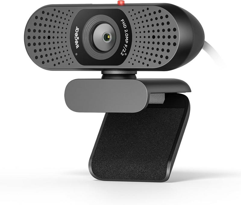 מצלמת רשת Full HD למחשב wegear 1080P עם מיקרופונים כפולים וחיבור USB-A