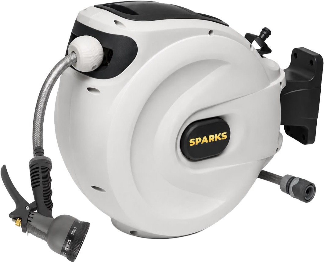 גלגלת השקיה אוטומטית עם צינור 40 מטר SPARKS QK-BW40