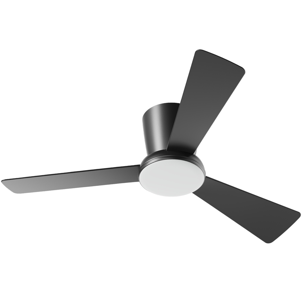 מאוורר תקרה 44" עם שלט ותאורה משתנה Star 2 שחור