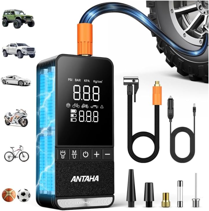 קומפרסור אוויר נייד לרכב ANTAHA 150PSI