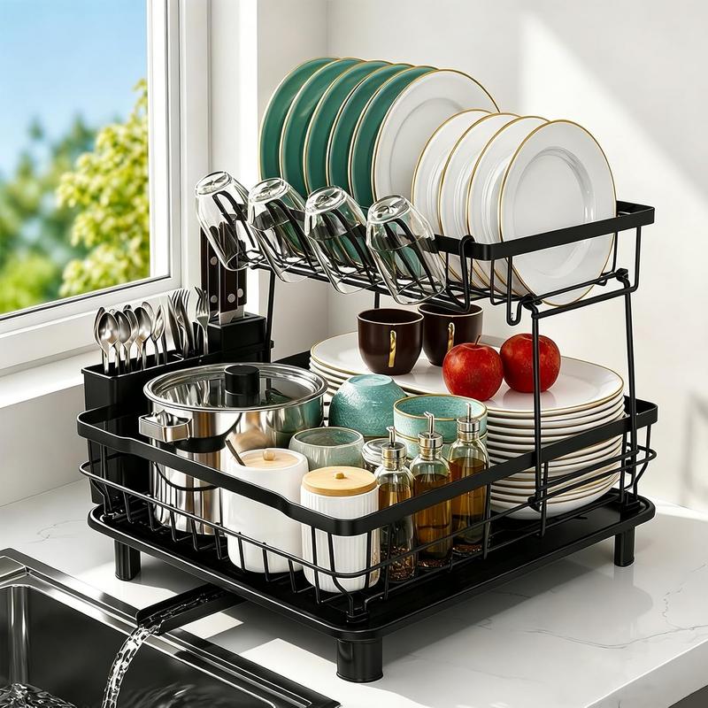 מתקן ייבוש כלים דו-קומתי BOROIF 2-Tier Multifunctional