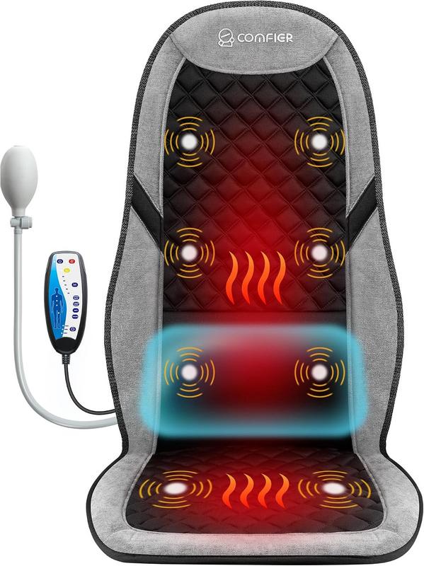 משטח עיסוי וכרית חימום לכיסא עבודה COMFIER