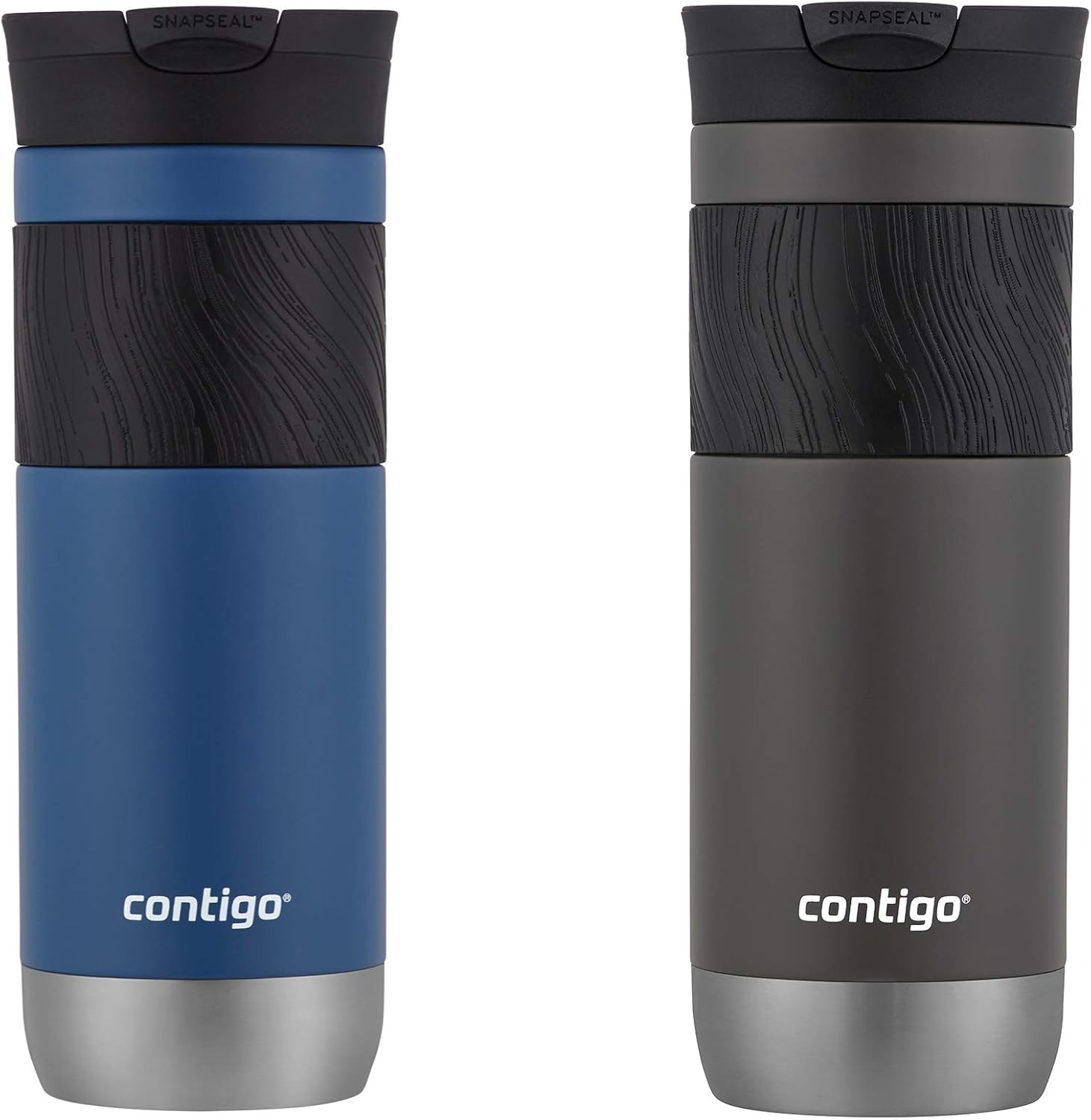 זוג תרמוסים אישיים מנירוסטה עם בידוד Contigo Byron 2.0 Snapseal 470 מ"ל