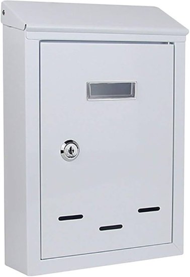 תיבת דואר עם מנעול + 2 מפתחות Smith CT-2 – צבע לבן